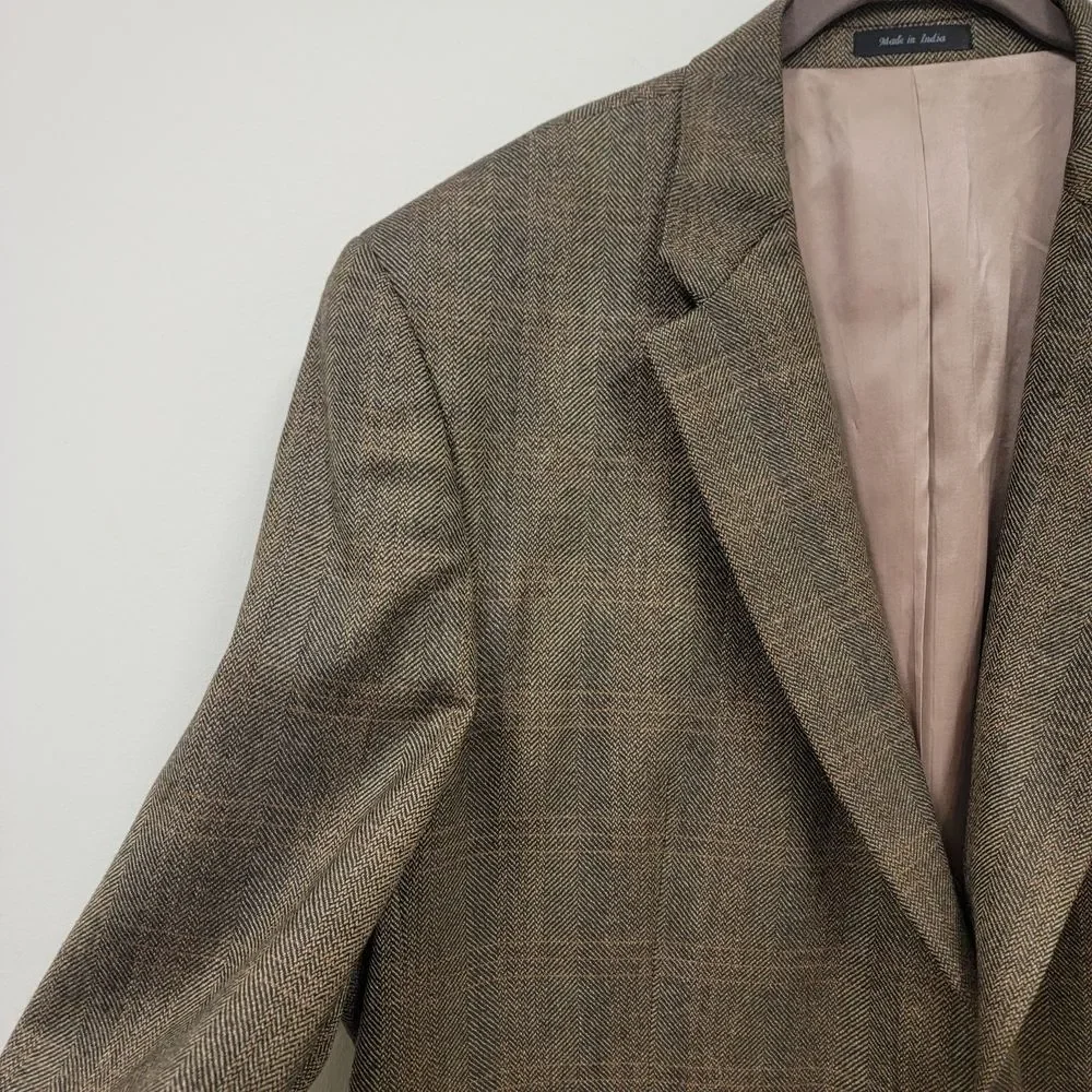 Ralph Lauren Lambswool 2 Button Blazer Herringbone 48R